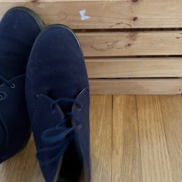 Dr. Martens Size 9 Blue Daytona Twill Canvas Lace-Up Chukka Ankle Desert Boots - Picture 8 of 16